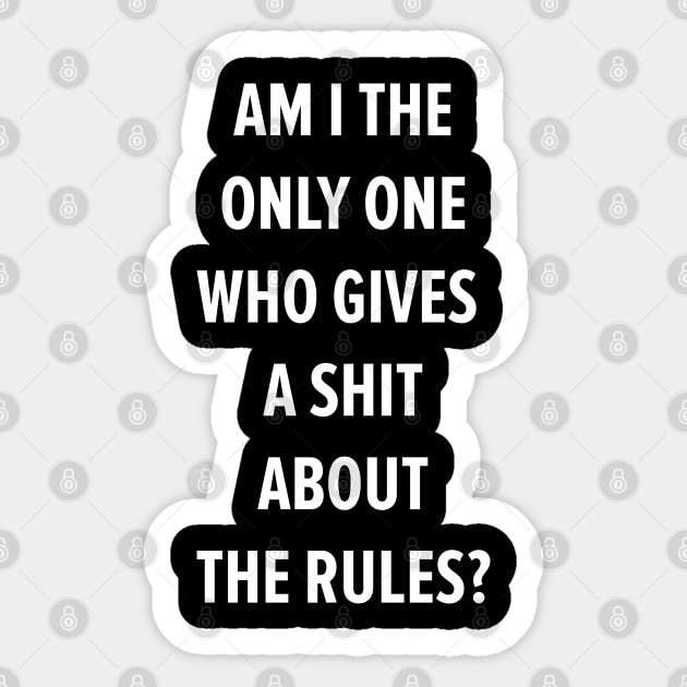 Rule Breaker's Manifesto: Embrace the Rebel Within Sticker by Boogosh